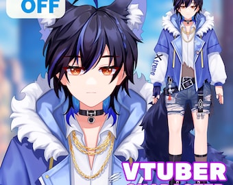 Custom Vtuber Live2d Model Commission | Vtuber Asset | Live2d Vtuber Model | Vtuber Model | Pngtuber | Anime Art | Vtuber Male & Female