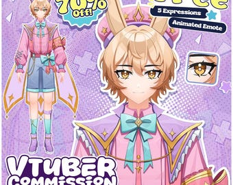 Custom Live2D VTuber Model Commission | Anime Character Design & Rigging (VTube Studio Ready)