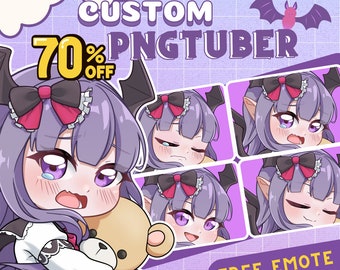 Custom PNGtuber Chibi | Pngtuber Model | Chibi Pngtuber | Pngtuber Character | Png Tuber | Anime Commision | Pngtuber Commission | pfp