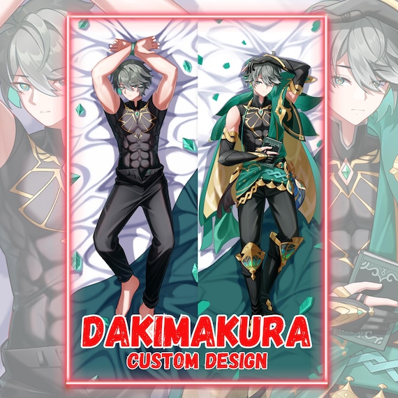 Custom Anime Dakimakura Body Pillow Cover Art Commission - Waifu, Husbando, Furry, OC Character Design