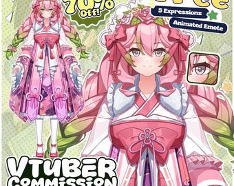 Custom Live2D VTuber Commission | Anime Character Model Assets | PNGTuber Design Rigging Avatar