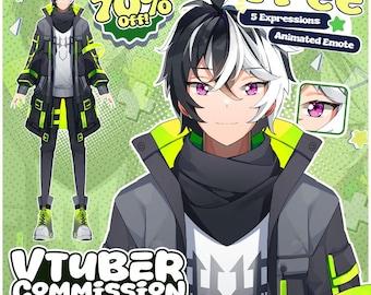 Custom LIve2D VTuber Model Commission | Custom Anime VTuber Character Design & Rigging | VTube Studio Ready Avatar
