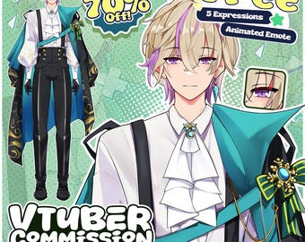Custom VTuber Model: Live2D Avatar Design & Rigging Commission for Streaming