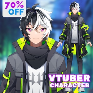 AANGEPASTE Live2D VTUBER-modelcommissie | Vtuber-model | Anime | Vtuber-activa | Anime-kunst | Live2D | Pngknol | Vtuber, man of vrouw