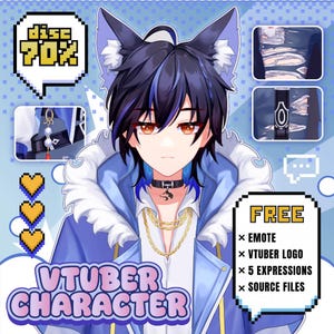 Comisión de MODELO VTUBER PERSONALIZADO: Recursos completos de rigging y streaming para Twitch