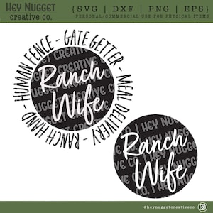 Ranch Wife SVG - Gate Getter SVG - Chemise d’élevage - Ranch SVG - Ranch Wife - Ranch Hand - Ranching