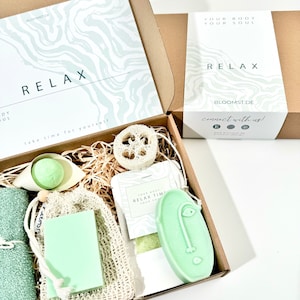 Relax gift box Gift set-favorite person Spa & Wellness Relax box for women and girlfriend Feel-good box birthday image 2