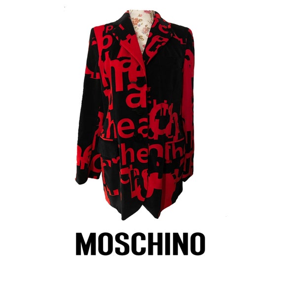 Moschino red coat cheap
