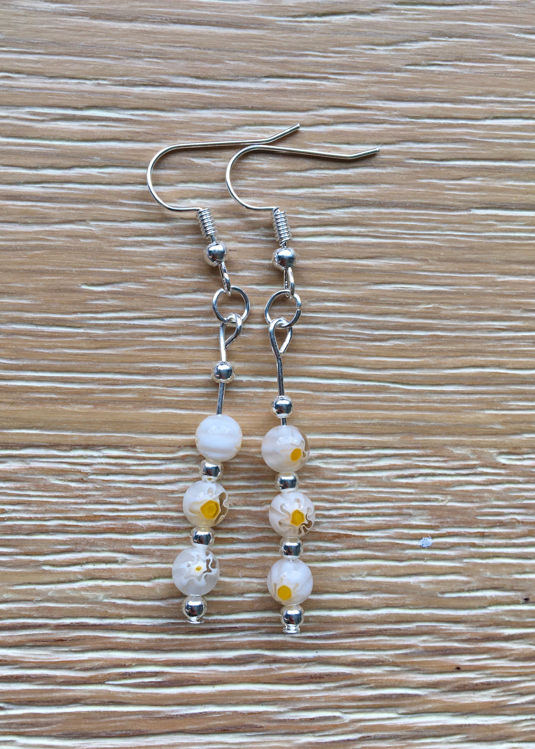 Assorted Glass Bead Drop Earrings Etsy UK