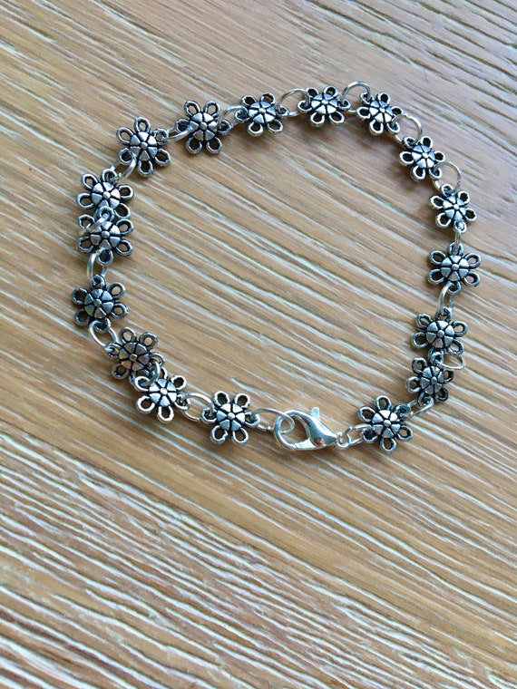 SILVER925 FLOWER BRACELET/シルバー/ブレスレット