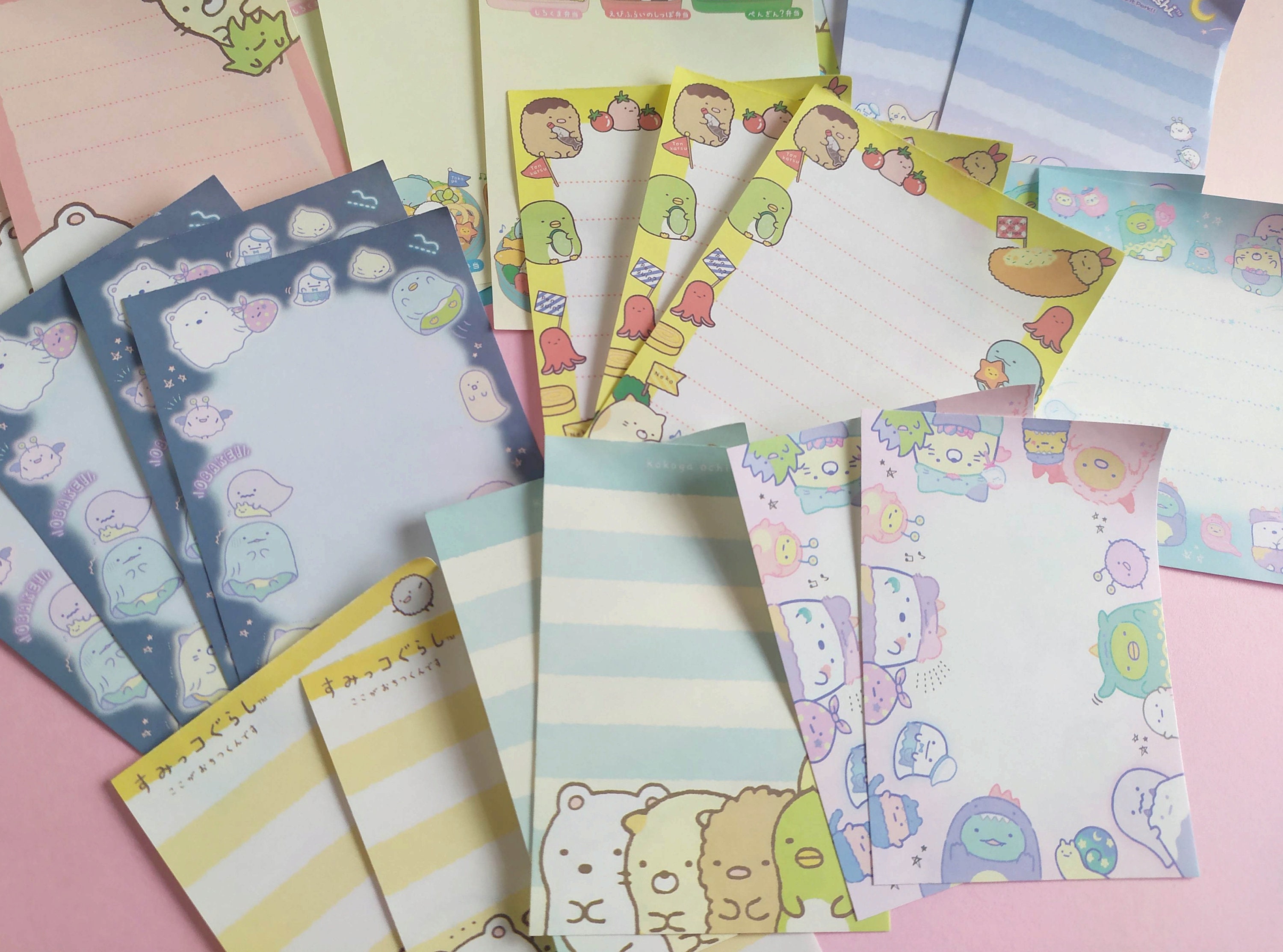 50 Mini Memo Sheets Sumikkogurashi Memo Sheets, Kawaii Japanese
