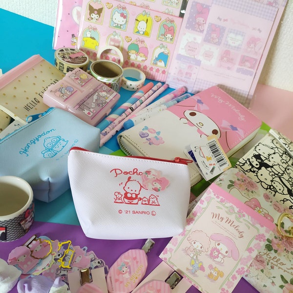 Ultimate Kawaii grab bag, Kawaii mix bundle, mystery kawaii grab bag, Hello Kitty, Kiki and Lala, cute school supplies stationery set