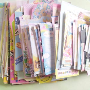 500 hojas de notas, kit para amigos por correspondencia, papelería, retro, kawaii, Sanrio, linda bolsa japonesa.