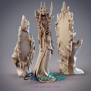 Sagamibo, Daitengu Witch of Silence - 32mm/54mm Scale Miniature - (with DnD 5ed. Stats) - Cobramode Miniatures