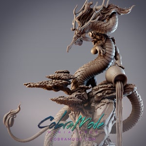 Dragon of Earth with Scenic Base (with DnD 5ed. Stats) - Cobramode Miniatures
