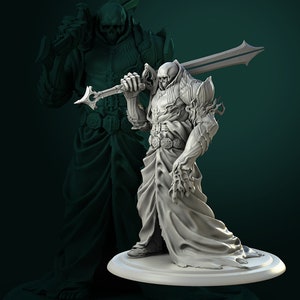Vold the Dead Lord - Miniature 32mm/75mm Scale and Bust - White Werewolf Tavern