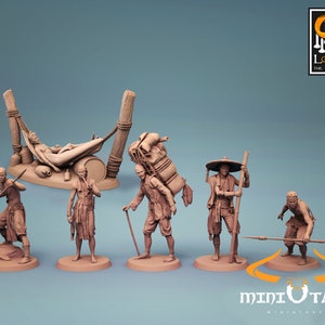 Igorot Stamm Set - Mittelgroße Kreatur - 32mm Scale Miniatur - Lord of the Print