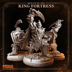 Throg - Orc Warlord - 32mm Scale - Rescue in the King Fortress - Primal Collectibles