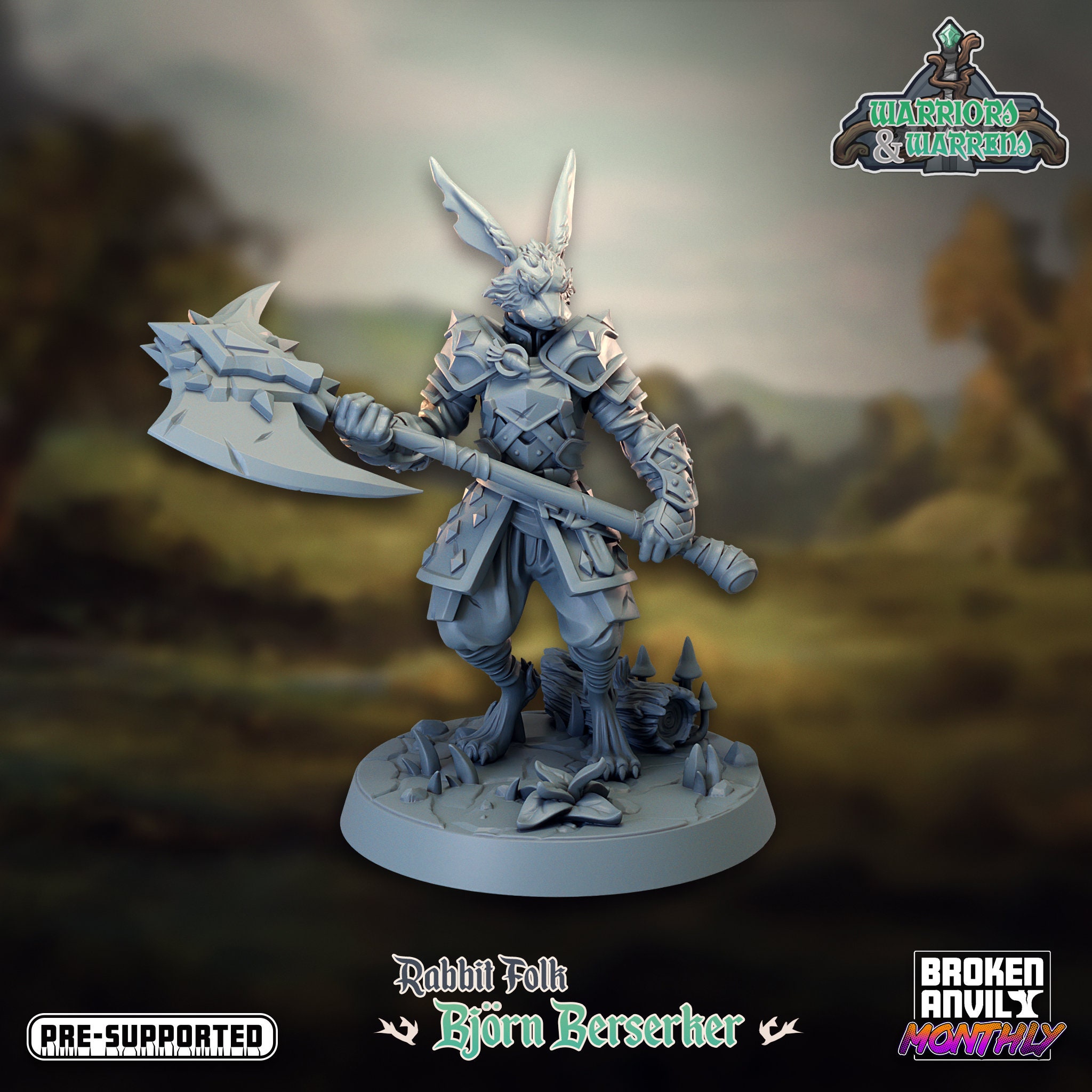 Rabbit Folk - 32mm Scale - Warriors & Warrens - Broken Anvil
