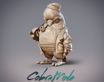 Zigan, Budgekin Bosun - 32mm/54mm Scale Miniature - (with DnD 5ed. Stats) - Cobramode Miniatures