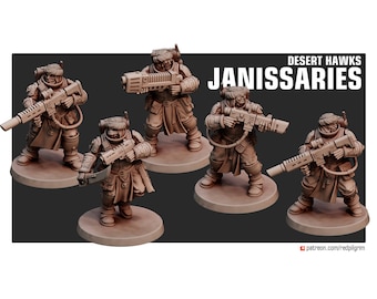 Desert Hawks - Janissaries - 28mm Scale - Red Pilgrim Miniatures