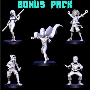 Anime Series Bonus Pack - 32 mm Fantasy Miniatur - RN Estudio