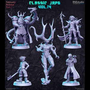 Classic JRPG Vol. 14 - 32mm Scale Fantasy Miniature - RN Estudio