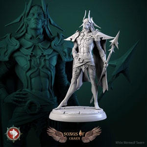 Brouss the Light Hand - Miniature 32mm/75mm Scale and Bust - White Werewolf Tavern