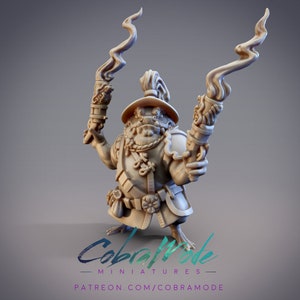 Hikiyama, Hikiga Toad Schütze - 32mm/54mm Scale Miniatur - (mit DnD 5ed. Stats) - Cobramode Miniatures
