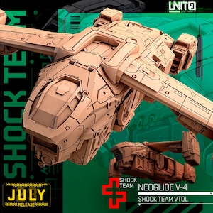 Neoglide v-4 - Shock Team - 32mm Scale - Unit9 Miniatures