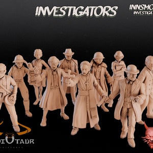 Investigators - 32mm scale miniature - Innsmouth Investigators - from ADAEVY CREATIONS