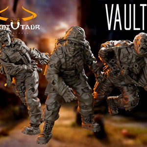 Military Zombies Pack #1 - 32mm Scale - VaultZ