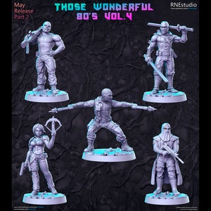Those Wonderful 80&#39;s Vol. 4 - 32mm Scale Fantasy Miniature - RN Estudio
