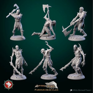Corrupted Orc Warriors - 32mm Scale Miniature - White Werewolf Tavern