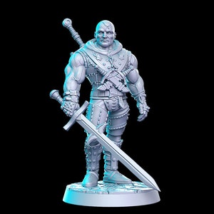 Khramdor (Fighter Mage) - 32mm Scale Fantasy Miniature - RN Estudio