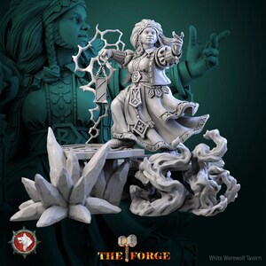 Ferrag Runemaster - 32mm/75mm Scale Miniature and Bust - White Werewolf Tavern