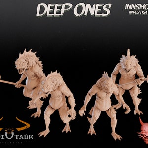 Deep Ones - 32mm scale miniature - Innsmouth Investigators - from ADAEVY CREATIONS