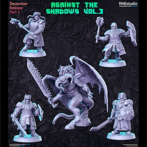 Gegen die Schatten Vol. 3 - 32mm Scale Fantasy Miniatur - RN Estudio