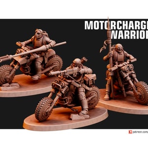 Motorcharged Warriors - 28mm Scale - Red Pilgrim Miniatures