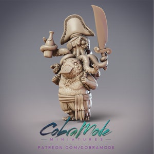 Ushar & Niba, Boondaburra Pirates - 32mm/54mm Scale Miniature - (with DnD 5ed. Stats) - Cobramode Miniatures