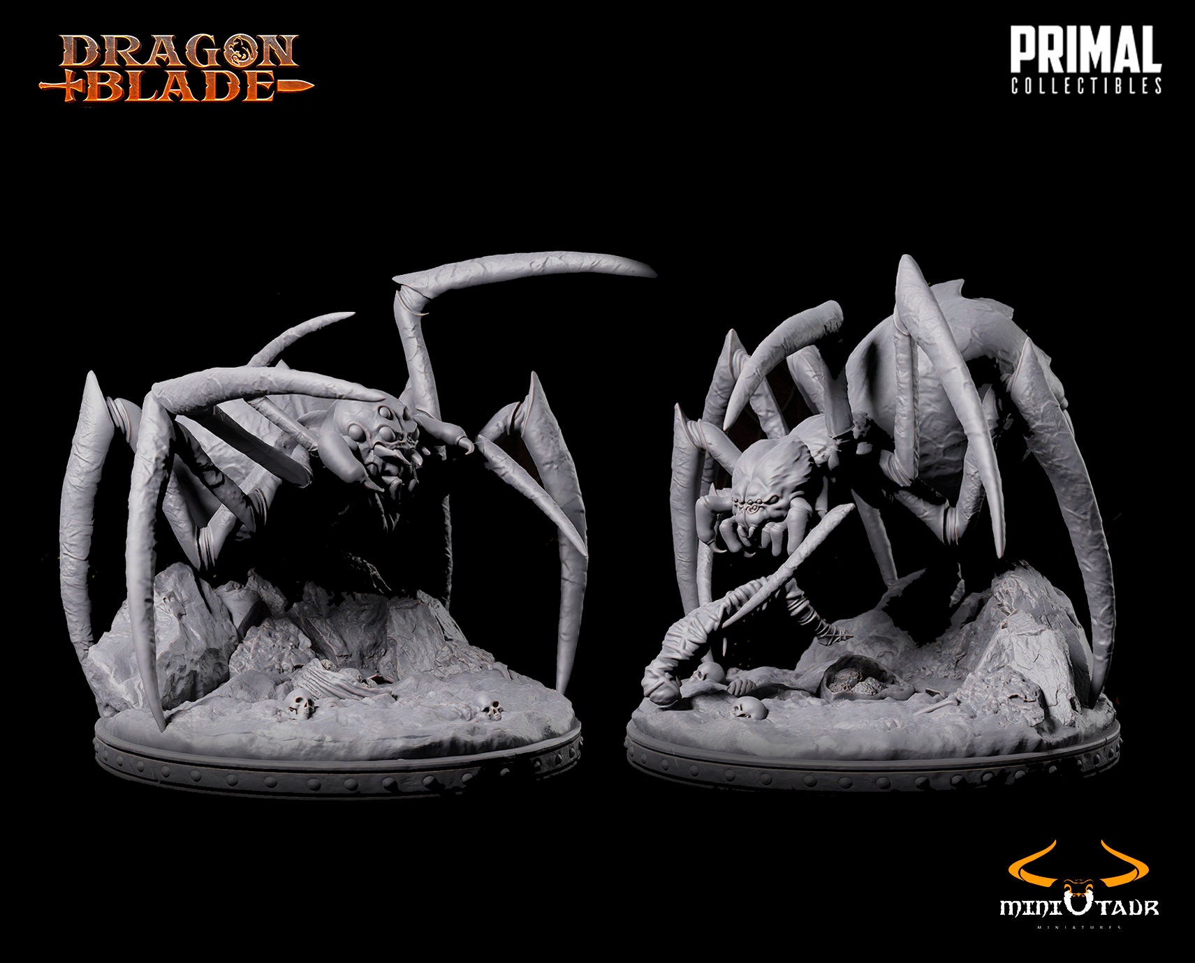 Dragon Blade - Giant Spiders - 32mm Scale - Primal Collectibles