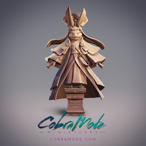 Rabbitfolk Child - Wild Swan, Guanghan Princess - 32mm/54mm Scale Miniature - (with DnD 5ed. Stats) - Cobramode Miniatures