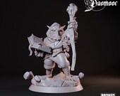 Owlfolk Wood Mage - 32mm Scale - Legend Of Daemoor - Broken Anvil