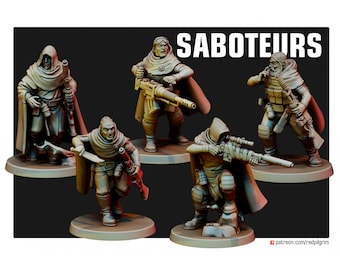 Sabotuers - 28mm Scale - Red Pilgrim Miniatures