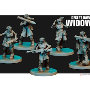 Desert Hawks - Viúvas - Escala 28mm - Red Pilgrim Miniatures
