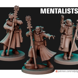 Mentalistas - Escala 28mm - Miniaturas do Peregrino Vermelho