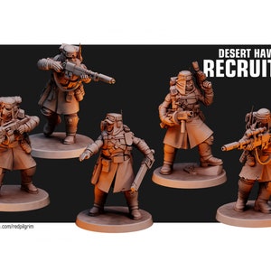 Desert Hawks - Recrutas - Escala 28mm - Red Pilgrim Miniatures