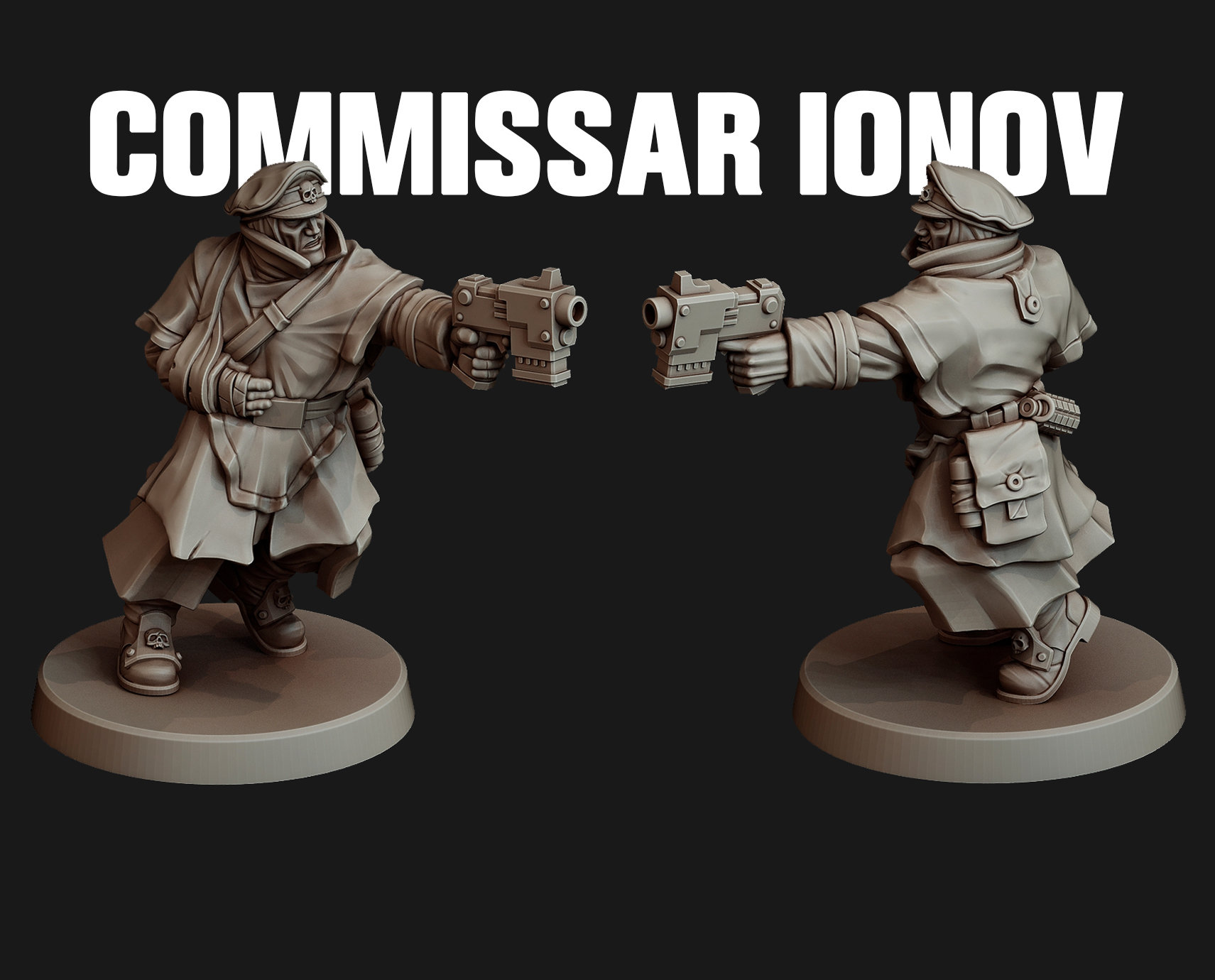 Commissar Ionov - 28mm Scale - Red Pilgrim Miniatures