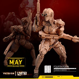 Fourth Form - Human Hybrids - 32mm Scale - Unit9 Miniatures