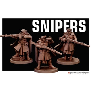 Snipers - Escala 28mm - Red Pilgrim Miniatures